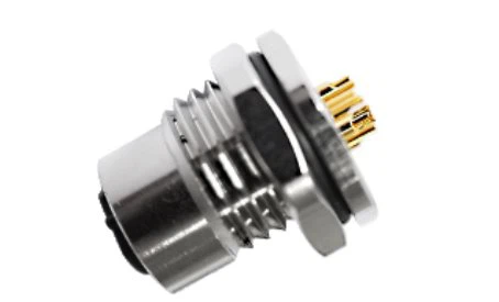 M12 Dişi Lehim Tipi Önden Bağlantılı A-Kodlu 4PIN M16*1.5