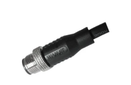 M12 Erkek Düz Korumasız A-Kodlu 12PIN PVC Kablo 2.0M M12X1.0