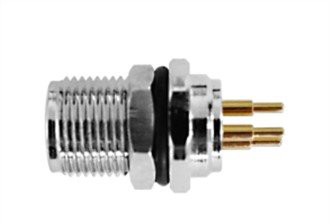 M8 Dişi Panel Önden-Kodlu 6PIN Sabitleme